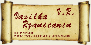 Vasilka Ržaničanin vizit kartica